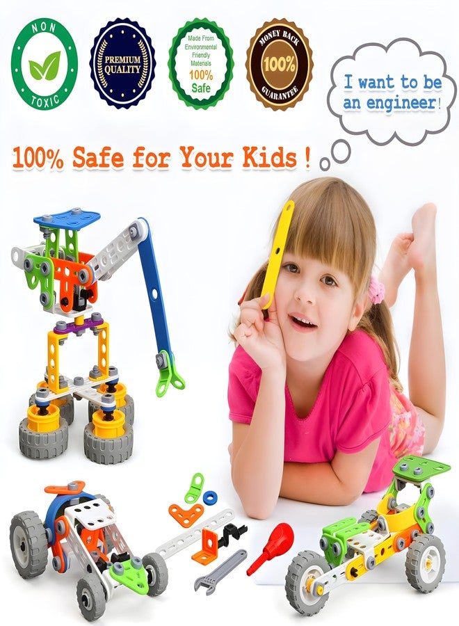 MOONTOY 11 in 1 STEM Kits Building Toys for Kids Ages 4-8 5-7, Stem Toys for 4 5 6 7 8 Year Old Boy Birthday Gift, Educational Construction Set for Boys 4-6 6-8 5-8, Creative Learning Engineering Game - Image 4
